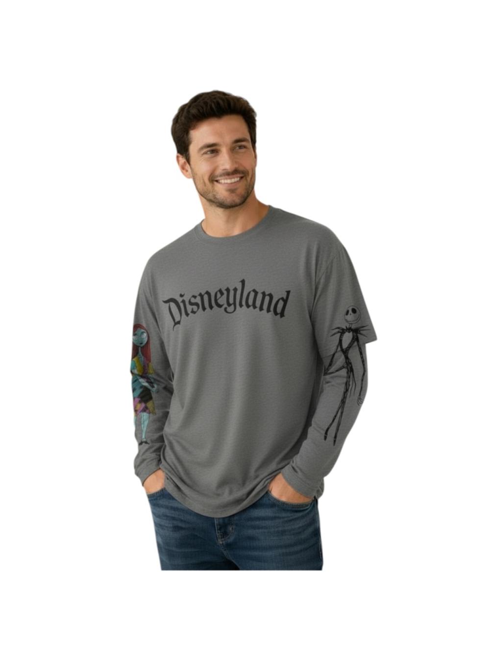 Disney Parks The Nightmare Before Christmas Disneyland Long Sleeve Graphic Tee X
